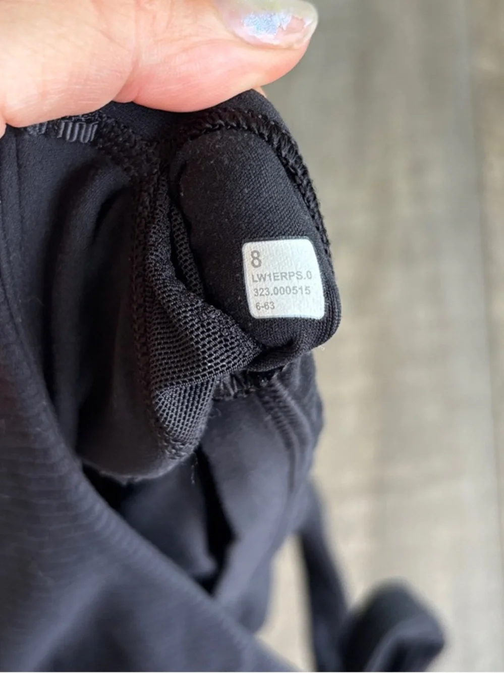 lululemon athletica Black One-Shoulder Ribbed Crop Tank